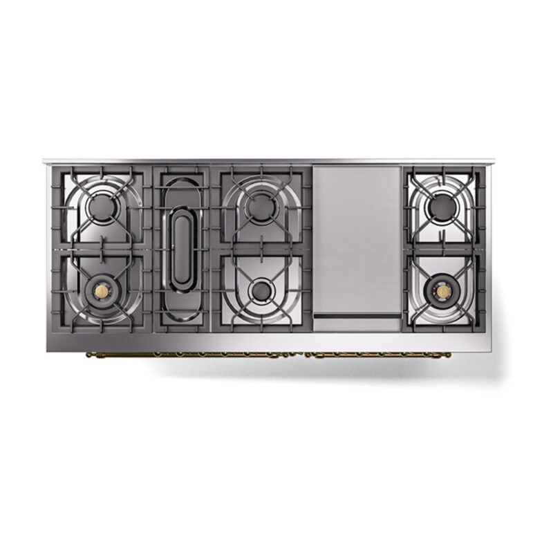 ILVE_UN60FQNMPRAGLP_Nostalgie_II_60"_Dual_Fuel_Range_top_view