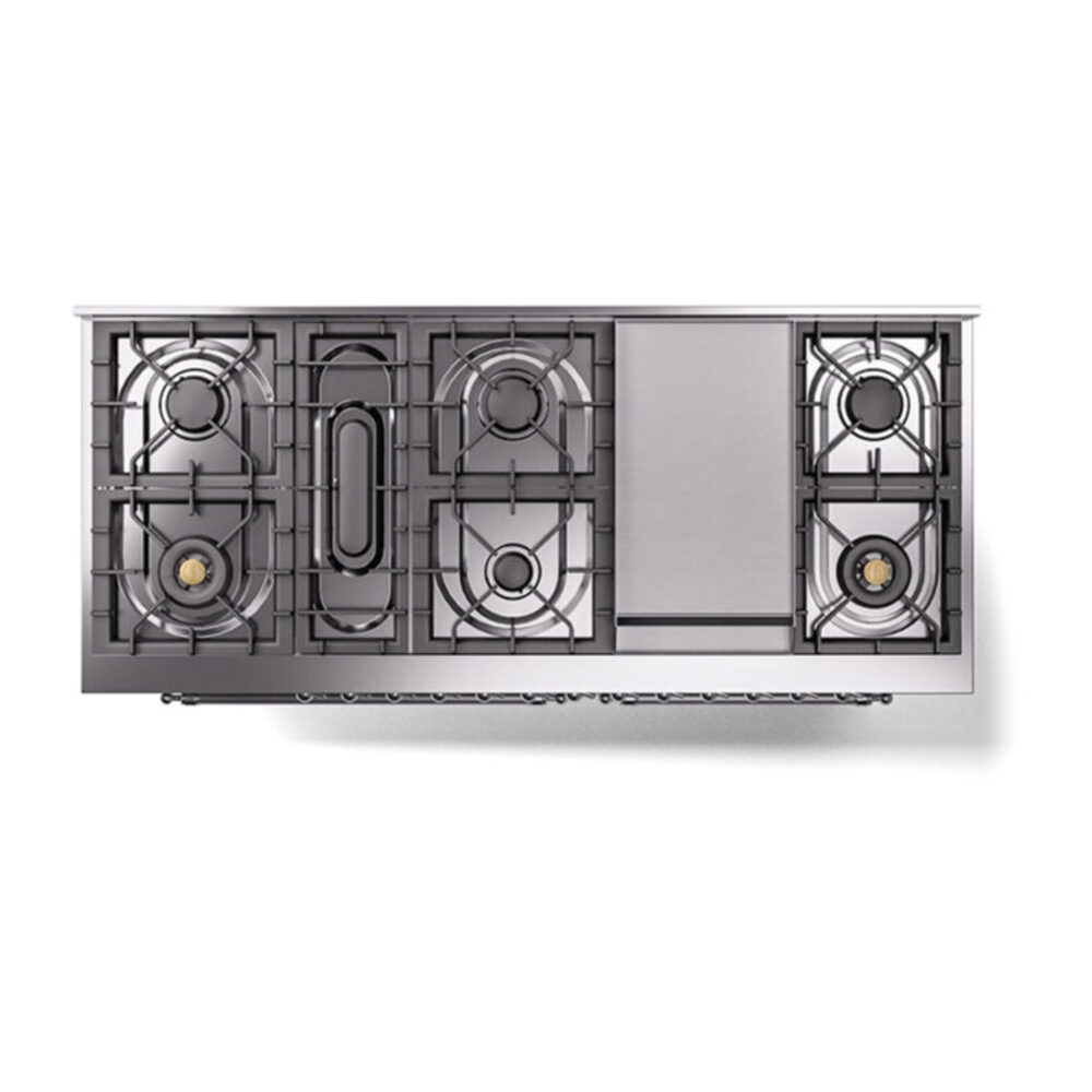 ILVE_UN60FQNMPSSCLP_Nostalgie_II_60"_Dual_Fuel_Range_top_view
