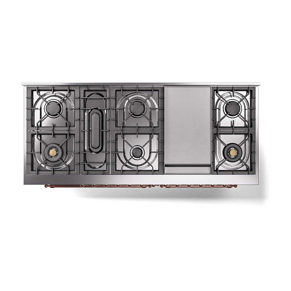 ILVE_UN60FQNMPSSPLP_Nostalgie_II_60"_Dual_Fuel_Range_top_view