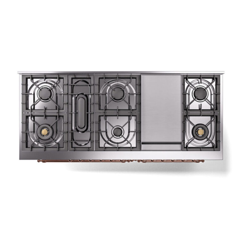 ILVE_UN60FQNMPWHP_Nostalgie_II_60"_Dual_Fuel_Range_top_view