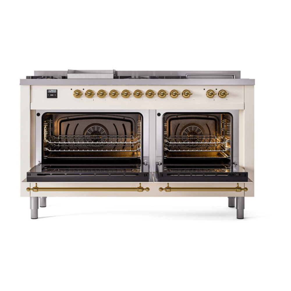 ILVE_UN60FSNMPAWG_Nostalgie_II_60"_Dual_Fuel_Range_oven_door_opened