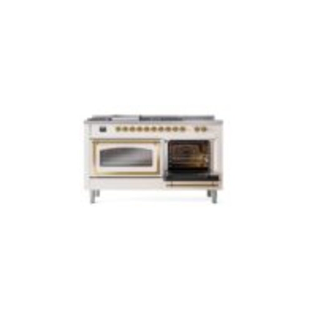 ILVE_UN60FSNMPAWG_Nostalgie_II_60"_Dual_Fuel_Range_side_oven_door_opened