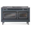 ILVE_UN60FSNMPBGBLP_Nostalgie_II_60"_Dual_Fuel_Range_front_view