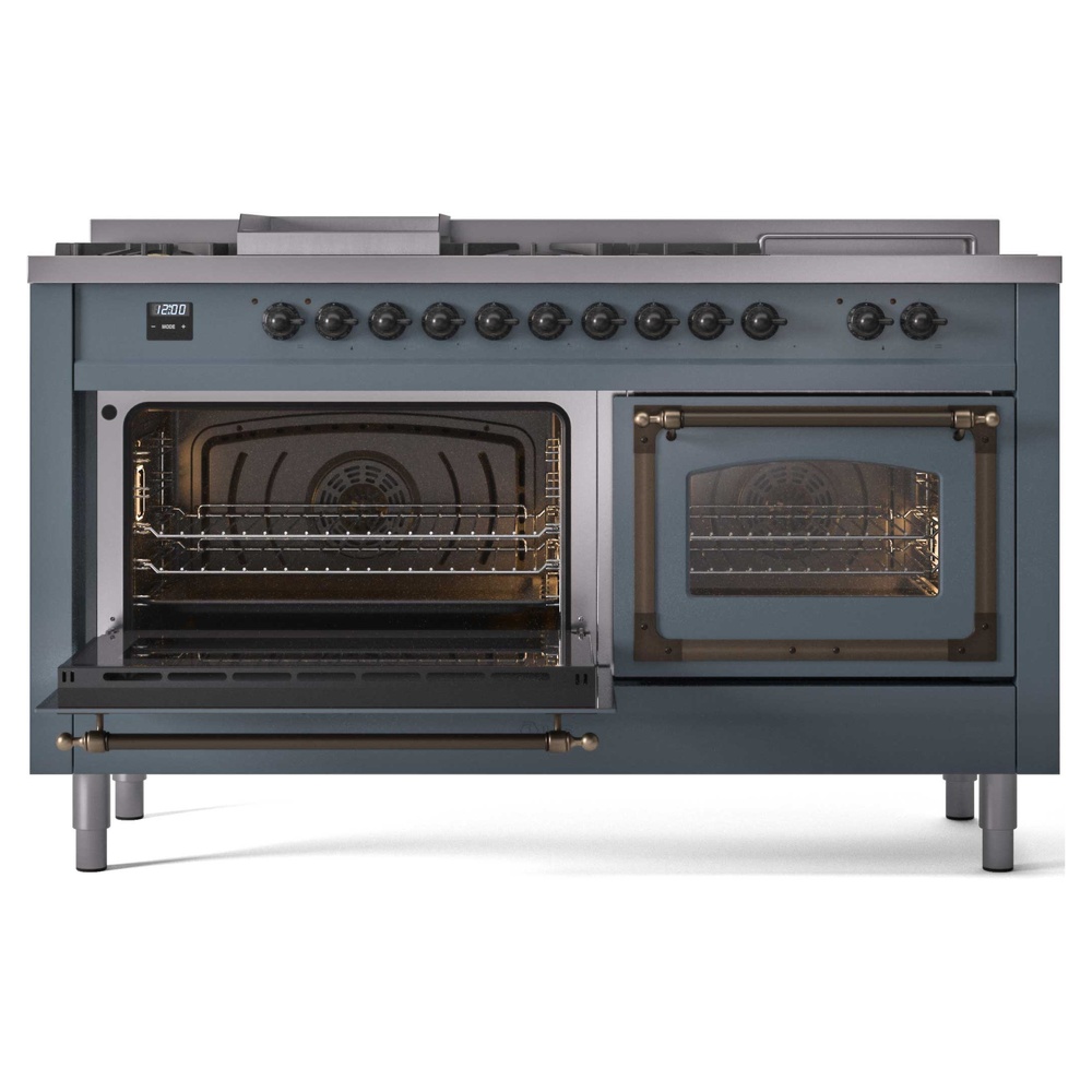 ILVE_UN60FSNMPBGBLP_Nostalgie_II_60"_Dual_Fuel_Range_main_oven_door_opened
