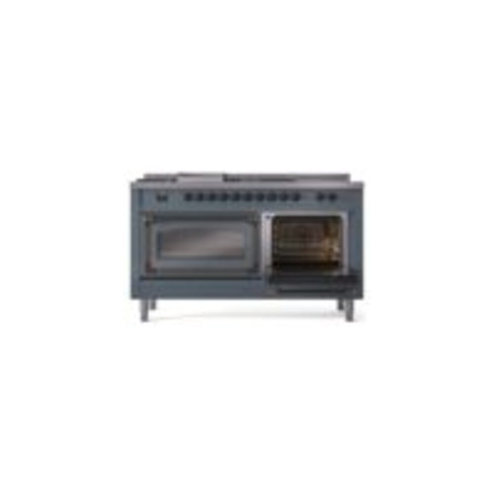 ILVE_UN60FSNMPBGB_Nostalgie_II_60"_Dual_Fuel_Range_side_oven_door_opened