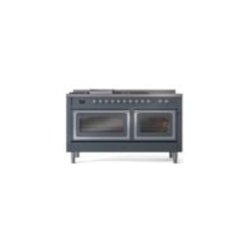 ILVE_UN60FSNMPBGCLP_Nostalgie_II_60"_Dual_Fuel_Range_front_view