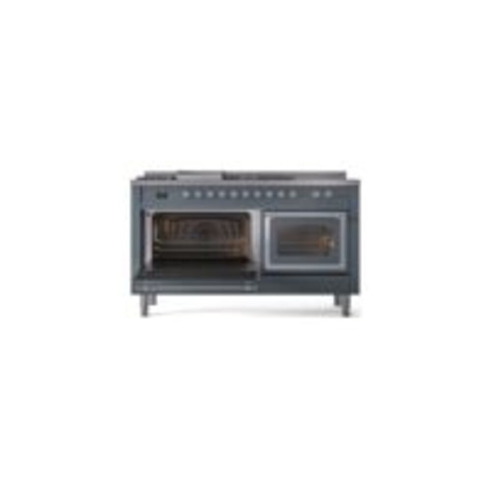 ILVE_UN60FSNMPBGCLP_Nostalgie_II_60"_Dual_Fuel_Range_main_oven_door_opened