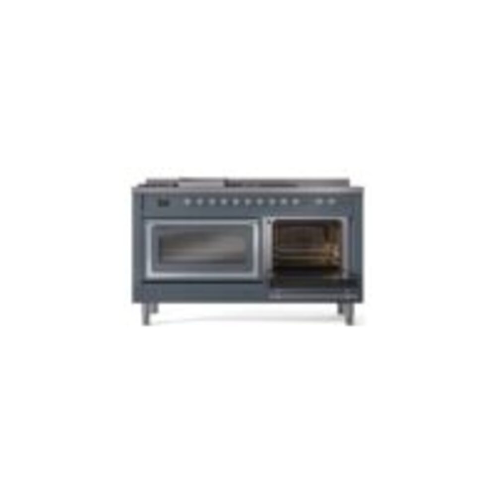 ILVE_UN60FSNMPBGCLP_Nostalgie_II_60"_Dual_Fuel_Range_side_oven_door_opened