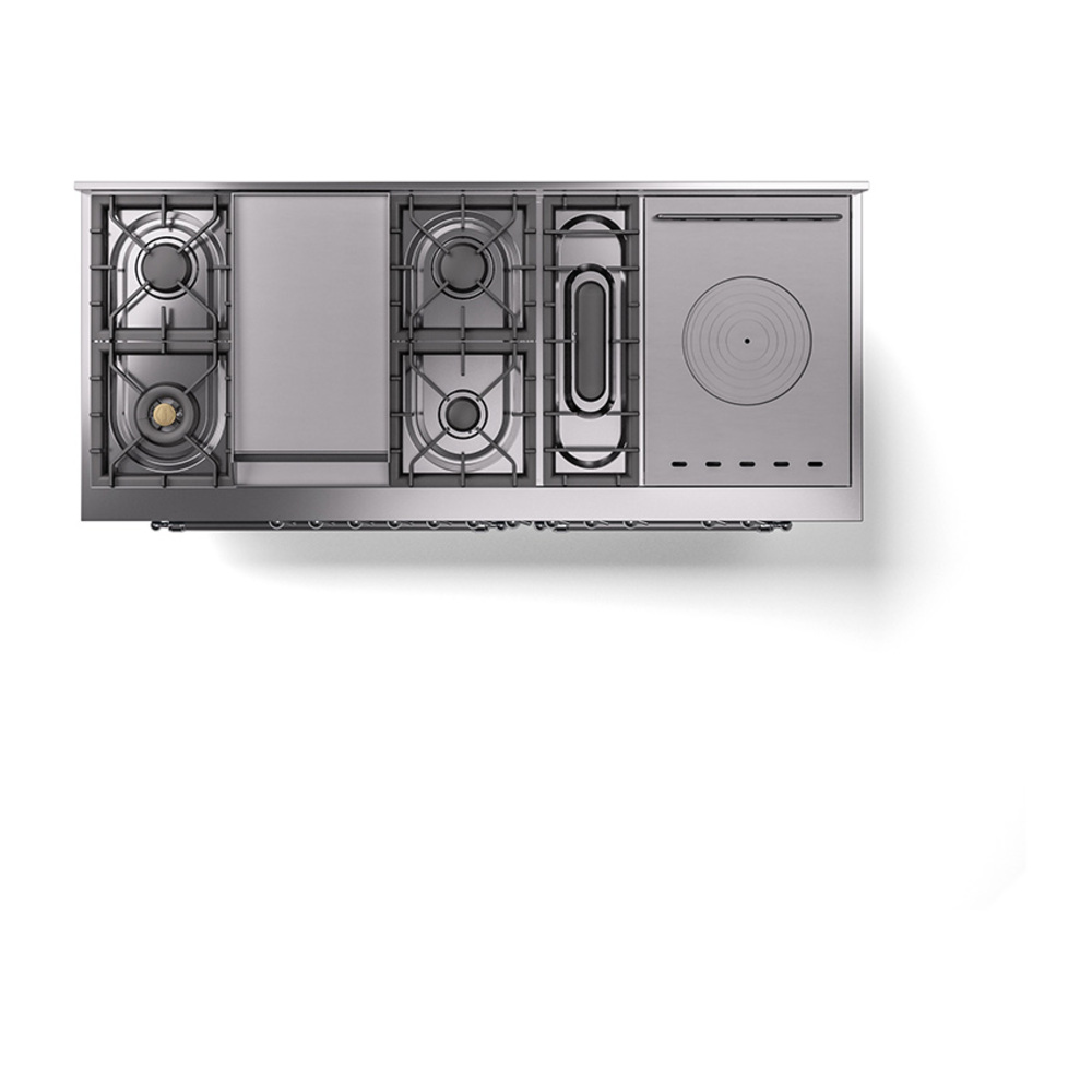 ILVE_UN60FSNMPBGCLP_Nostalgie_II_60"_Dual_Fuel_Range_top_view