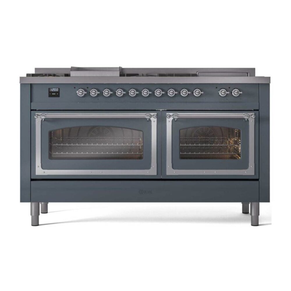 ILVE_UN60FSNMPBGC_Nostalgie_II_60"_Dual_Fuel_Range_front_view