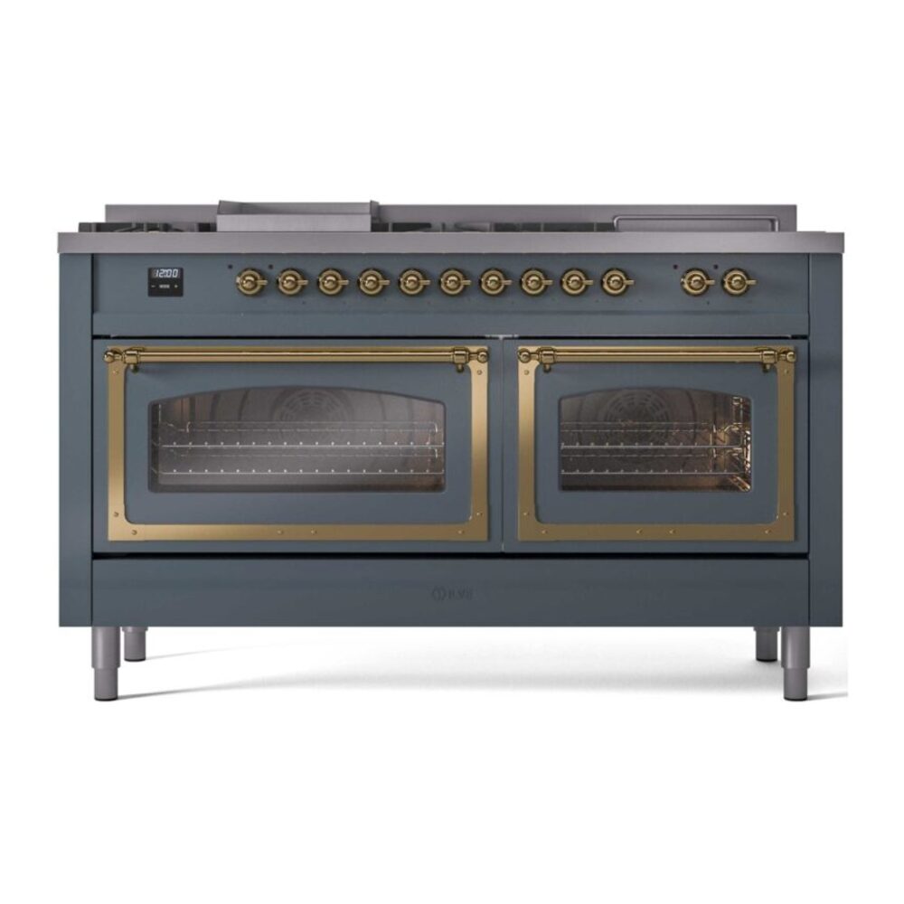 ILVE_UN60FSNMPBGG_Nostalgie_II_60"_Dual_Fuel_Range_front_view