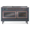 ILVE_UN60FSNMPBGPLP_Nostalgie_II_60"_Dual_Fuel_Range_front_view