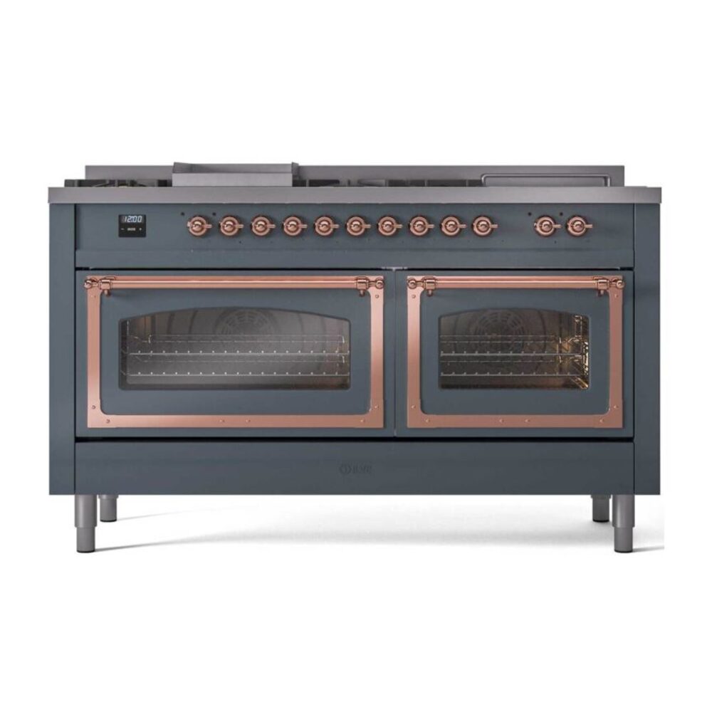 ILVE_UN60FSNMPBGPLP_Nostalgie_II_60"_Dual_Fuel_Range_front_view