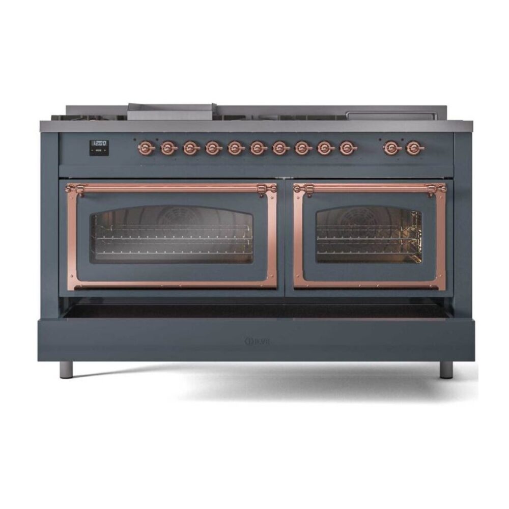 ILVE_UN60FSNMPBGPLP_Nostalgie_II_60"_Dual_Fuel_Range_drawer_opened