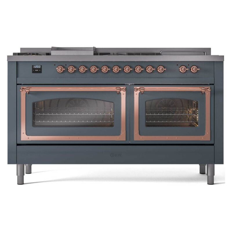 ILVE_UN60FSNMPBGP_Nostalgie_II_60"_Dual_Fuel_Range_front_view