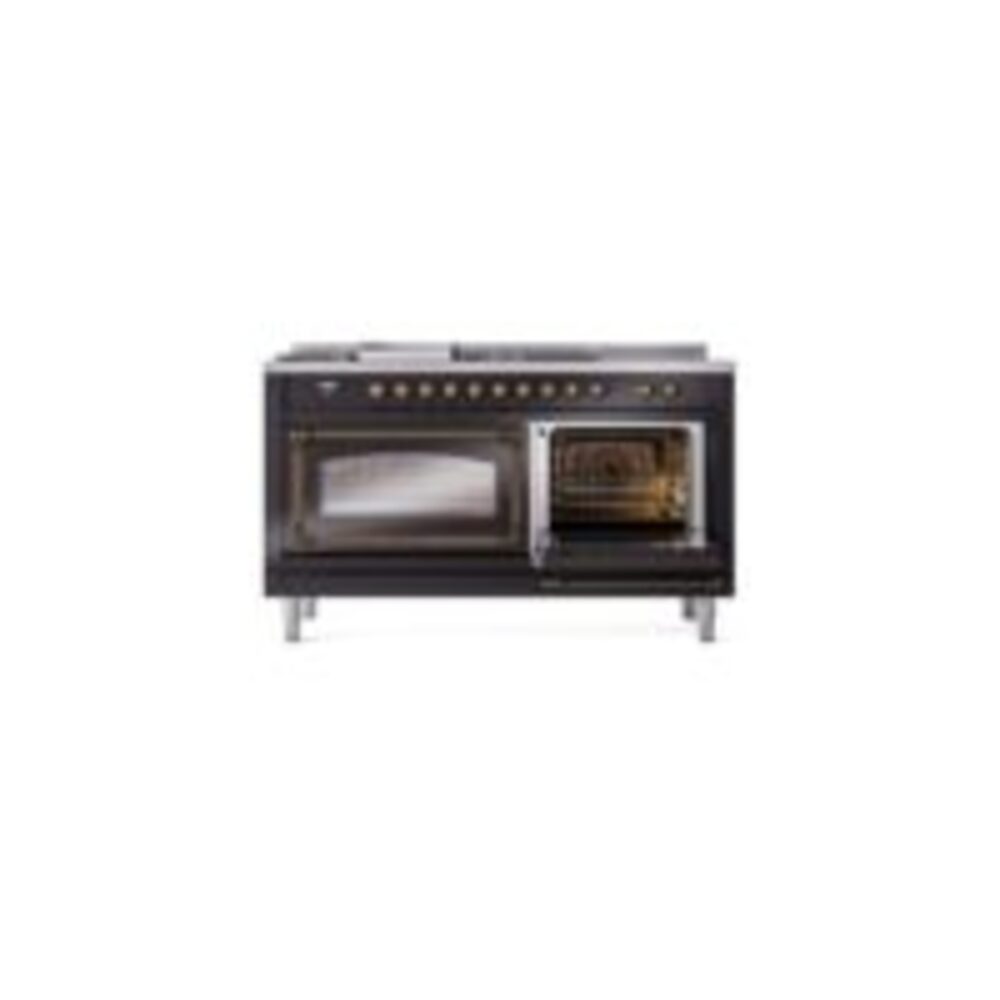 ILVE_UN60FSNMPBKBLP_Nostalgie_II_60"_Dual_Fuel_Range_side_oven_door_opened