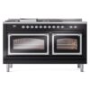 ILVE_UN60FSNMPBKC_Nostalgie_II_60"_Dual_Fuel_Range_front_view