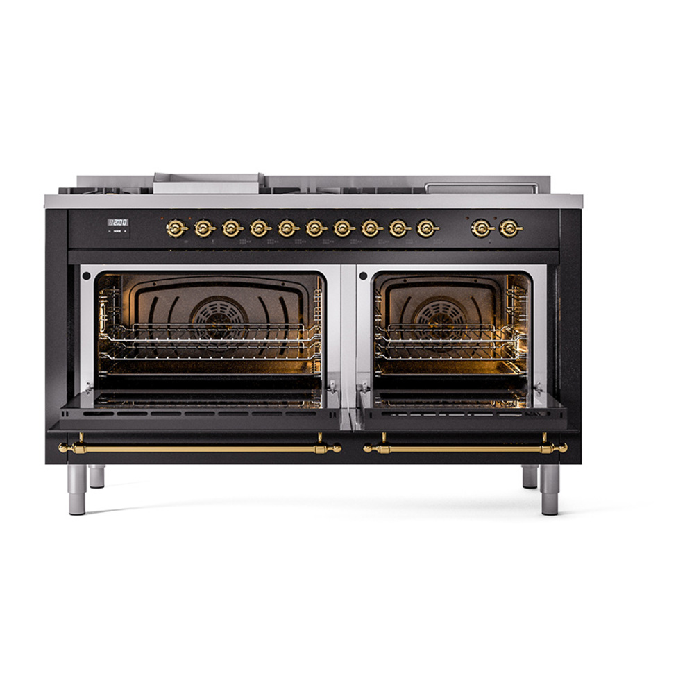 ILVE_UN60FSNMPBKG_Nostalgie_II_60"_Dual_Fuel_Range_oven_door_opened