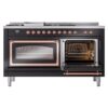 ILVE_UN60FSNMPBKPLP_Nostalgie_II_60"_Dual_Fuel_Range_side_oven_door_opened