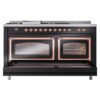 ILVE_UN60FSNMPBKPLP_Nostalgie_II_60"_Dual_Fuel_Range_drawer_opened