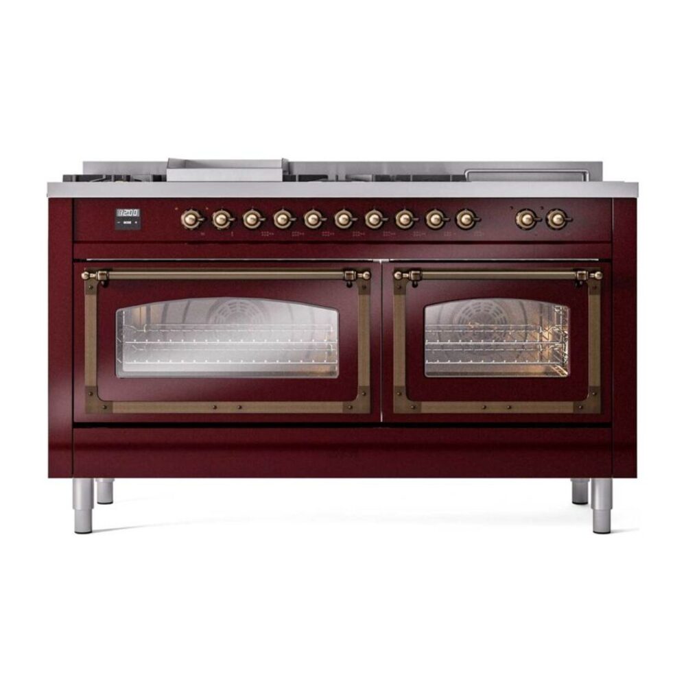 ILVE_UN60FSNMPBUBLP_Nostalgie_II_60"_Dual_Fuel_Range_front_view