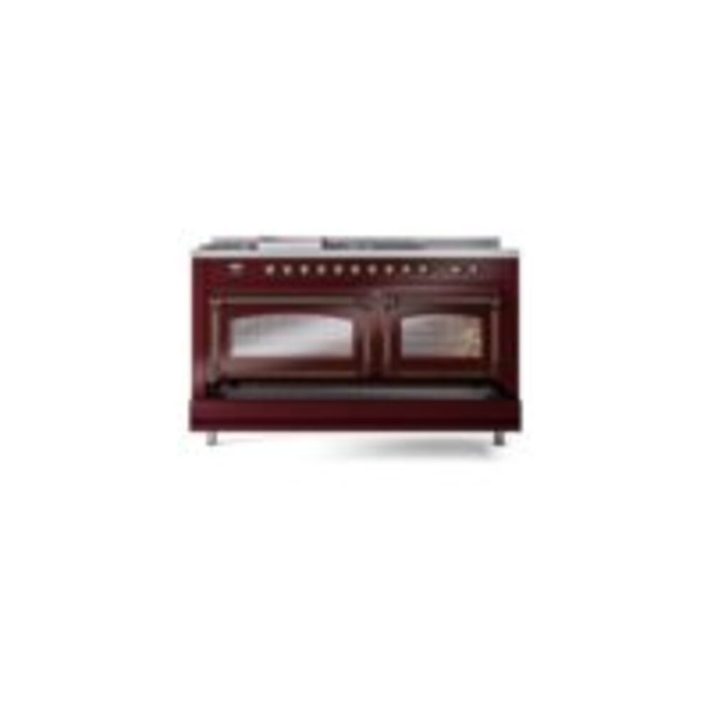 ILVE_UN60FSNMPBUBLP_Nostalgie_II_60"_Dual_Fuel_Range_drawer_opened