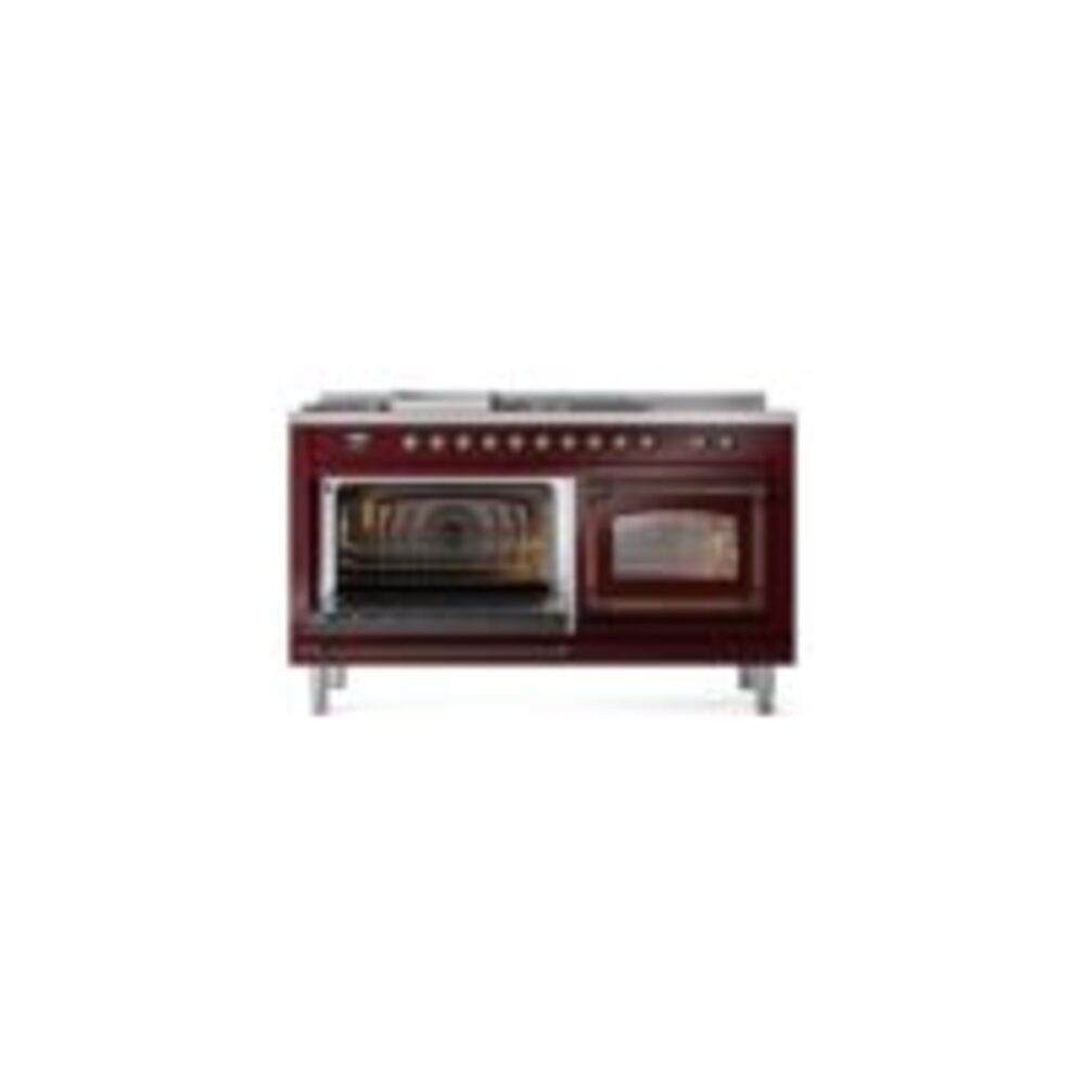 ILVE_UN60FSNMPBUB_Nostalgie_II_60"_Dual_Fuel_Range_main_oven_door_opened