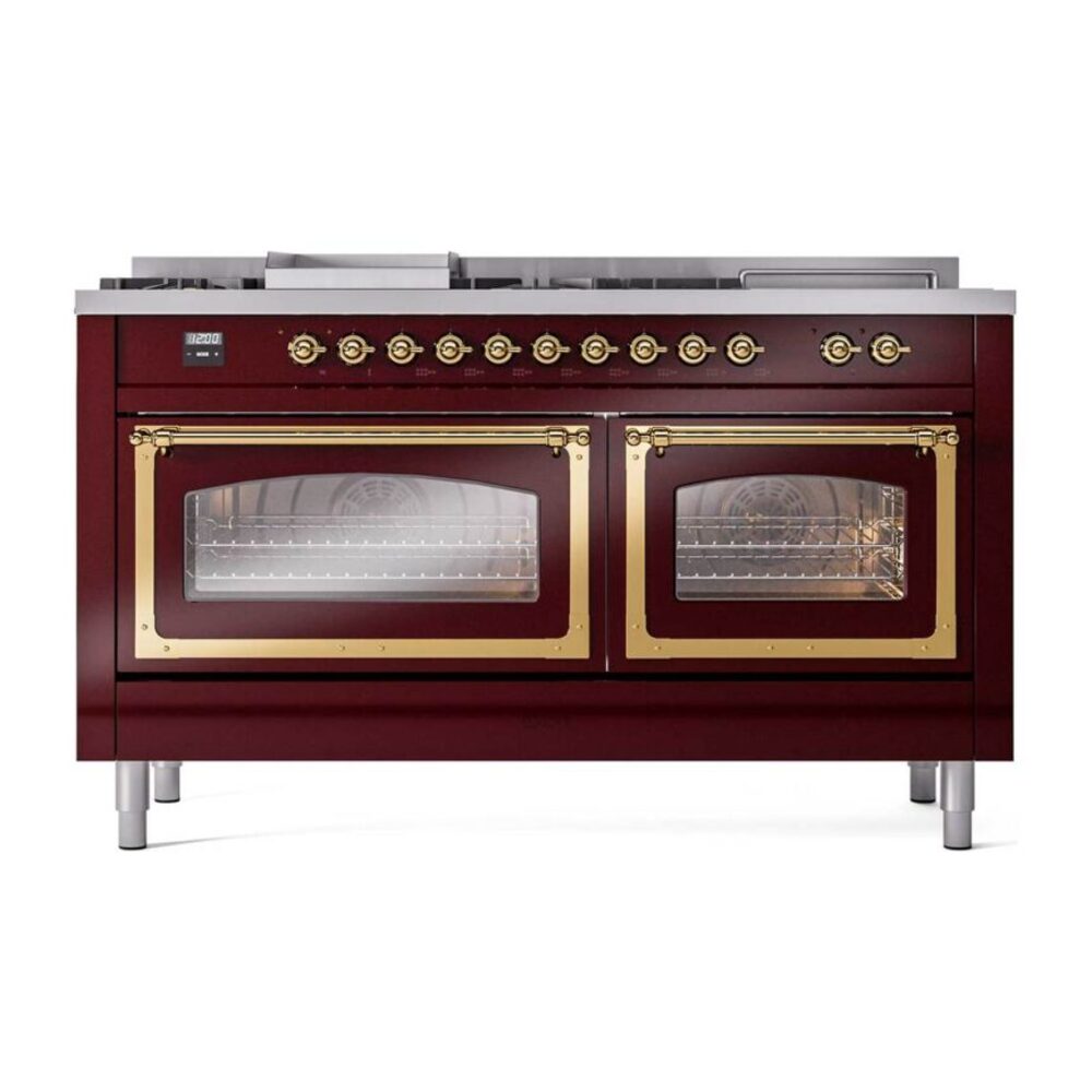 ILVE_UN60FSNMPBUGLP_Nostalgie_II_60"_Dual_Fuel_Range_front_view