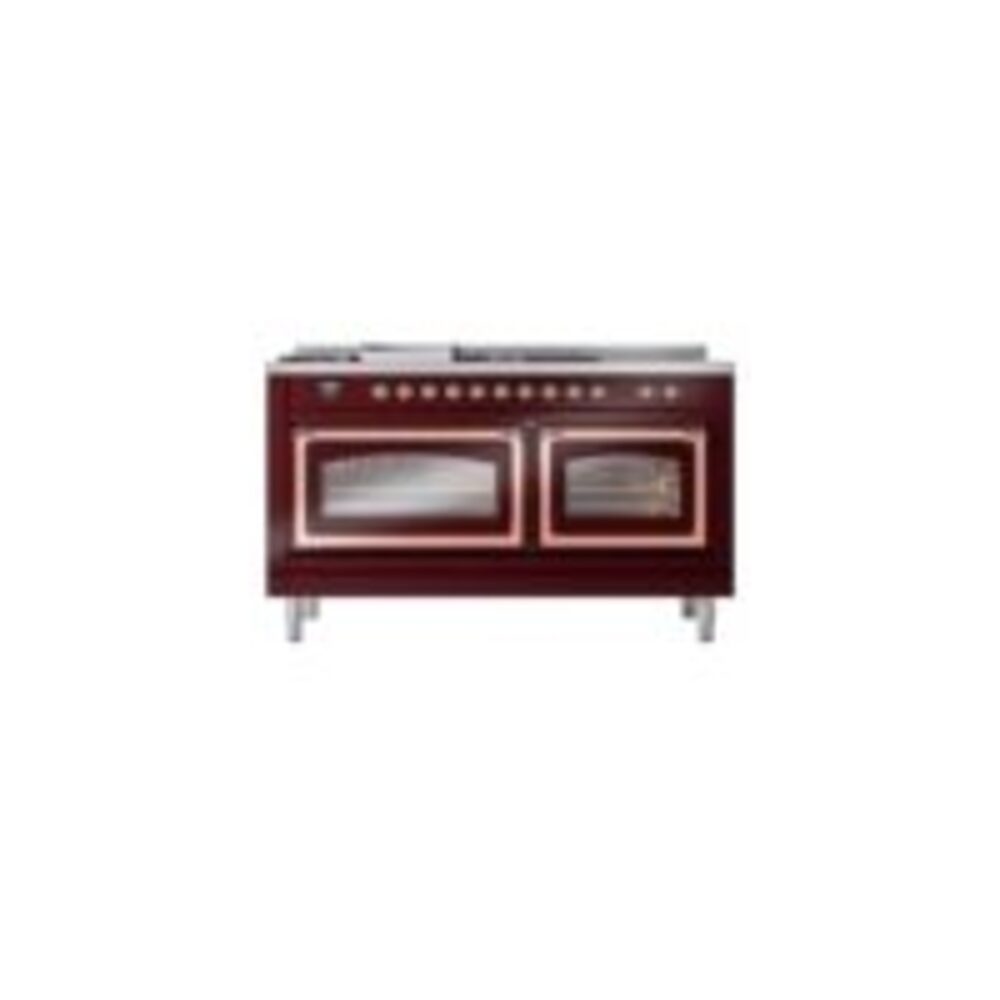 ILVE_UN60FSNMPBUPLP_Nostalgie_II_60"_Dual_Fuel_Range_front_view