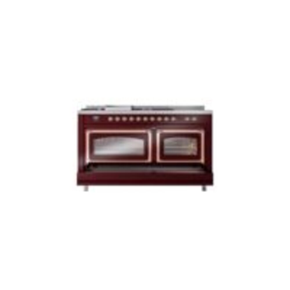 ILVE_UN60FSNMPBUPLP_Nostalgie_II_60"_Dual_Fuel_Range_drawer_opened