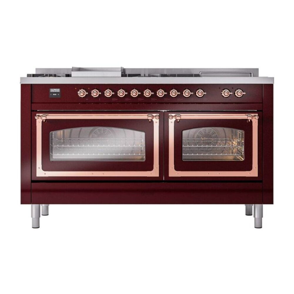 ILVE_UN60FSNMPBUP_Nostalgie_II_60"_Dual_Fuel_Range_front_view