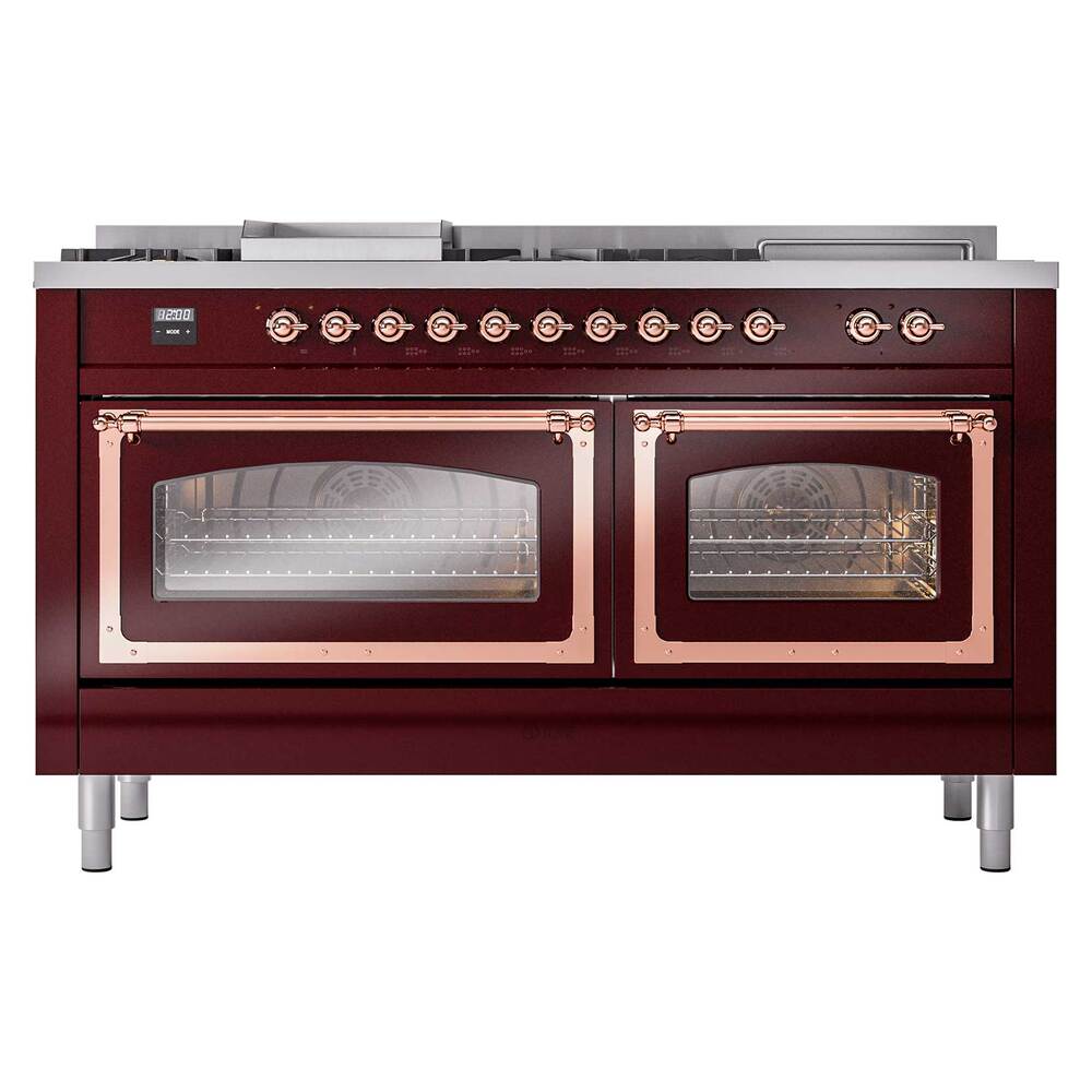 ILVE_UN60FSNMPBUP_Nostalgie_II_60"_Dual_Fuel_Range_front_view