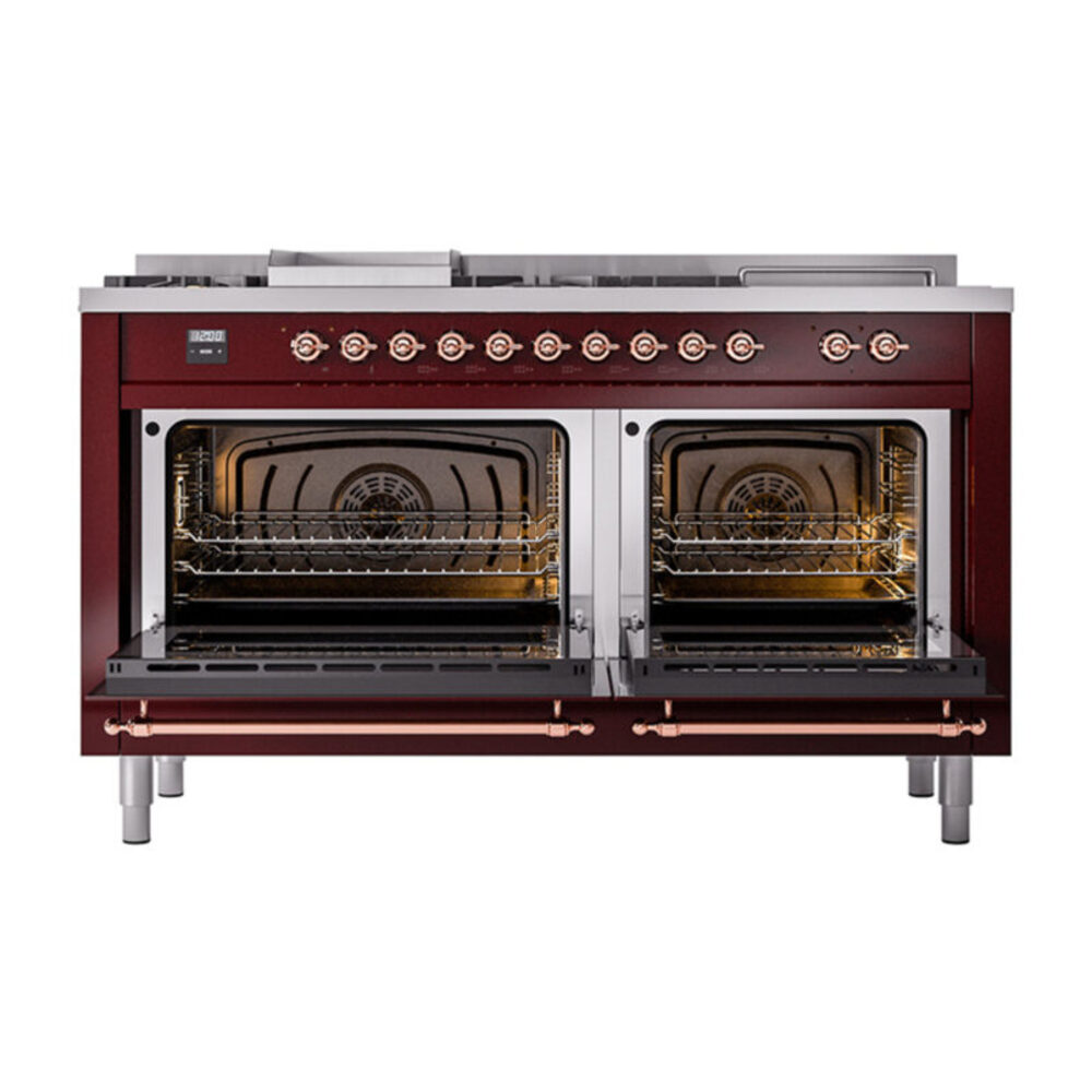 ILVE_UN60FSNMPBUP_Nostalgie_II_60"_Dual_Fuel_Range_oven_door_opened