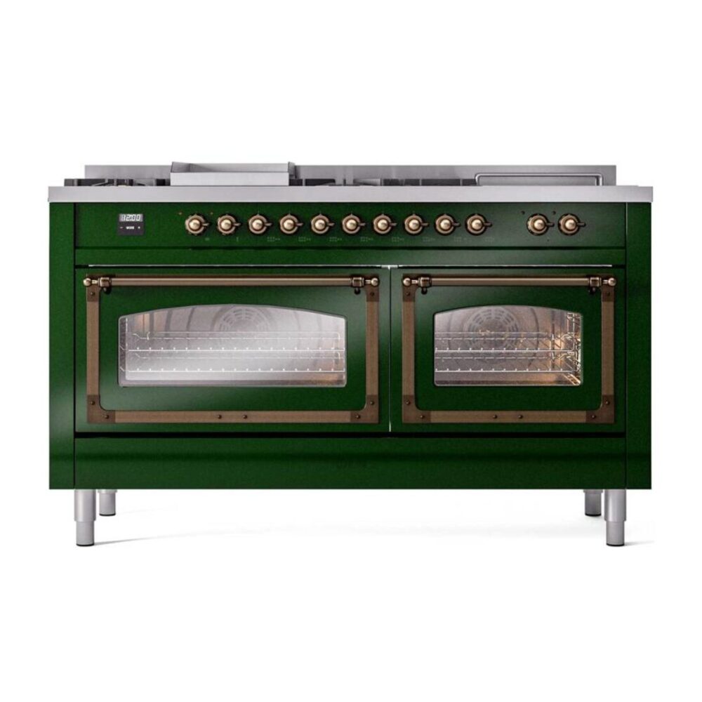 ILVE_UN60FSNMPEGBLP_Nostalgie_II_60"_Dual_Fuel_Range_front_view