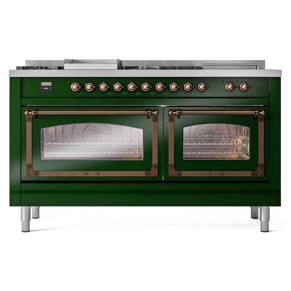 ILVE_UN60FSNMPEGBLP_Nostalgie_II_60"_Dual_Fuel_Range_front_view
