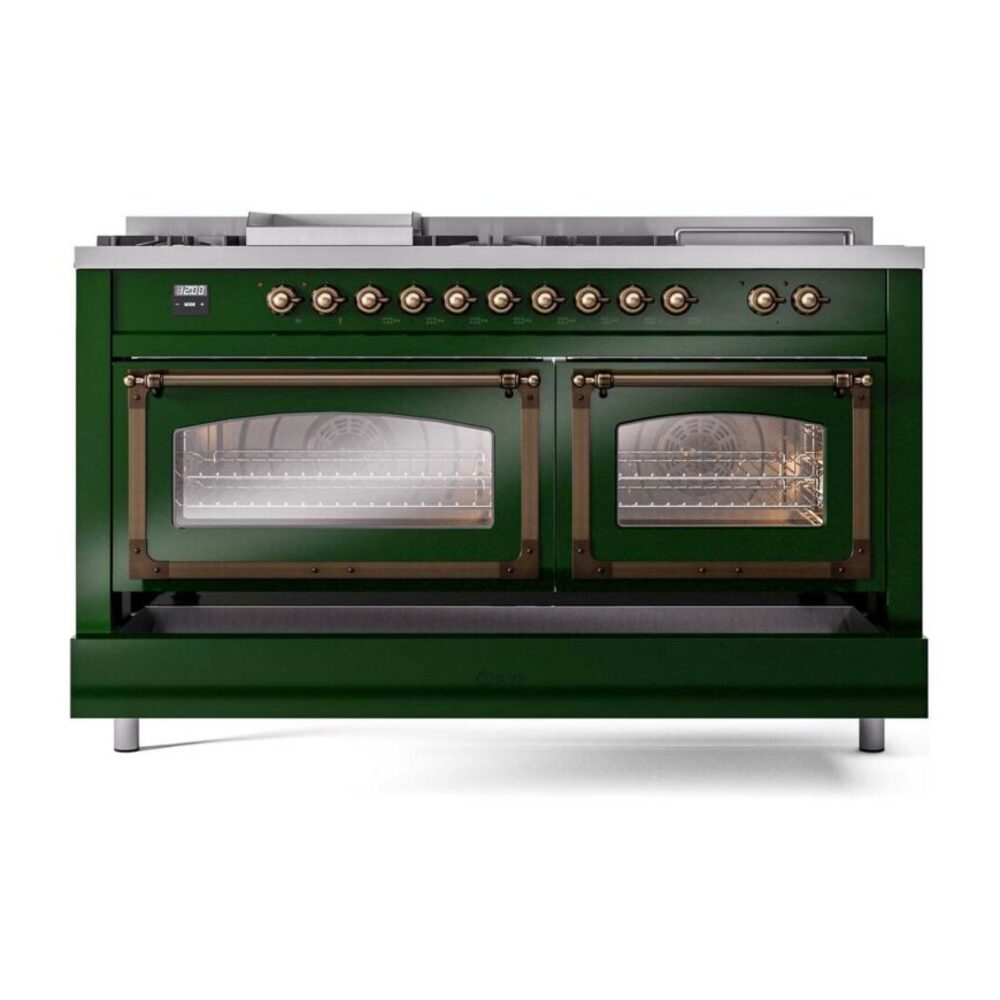 ILVE_UN60FSNMPEGBLP_Nostalgie_II_60"_Dual_Fuel_Range_drawer_opened