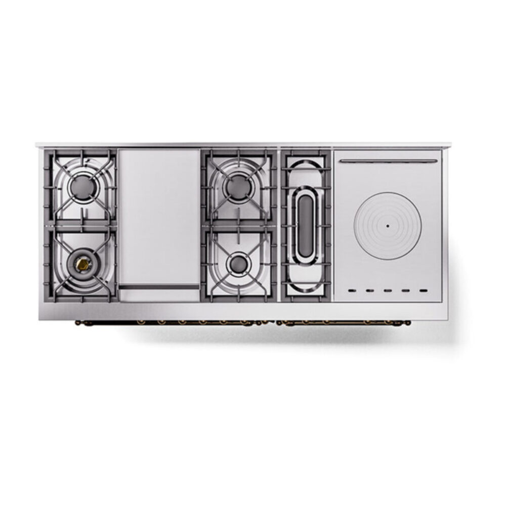 ILVE_UN60FSNMPEGBLP_Nostalgie_II_60"_Dual_Fuel_Range_top_view
