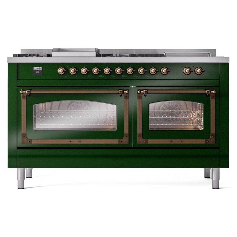 ILVE_UN60FSNMPEGB_Nostalgie_II_60"_Dual_Fuel_Range_front_view