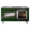ILVE_UN60FSNMPEGB_Nostalgie_II_60"_Dual_Fuel_Range_side_oven_door_opened