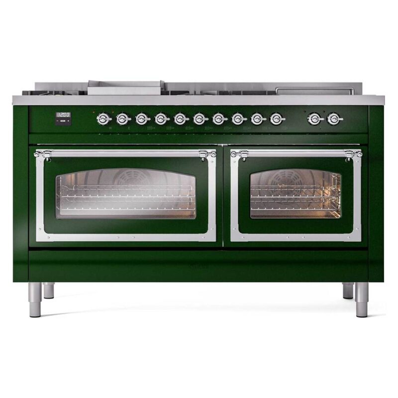 ILVE_UN60FSNMPEGCLP_Nostalgie_II_60"_Dual_Fuel_Range_front_view