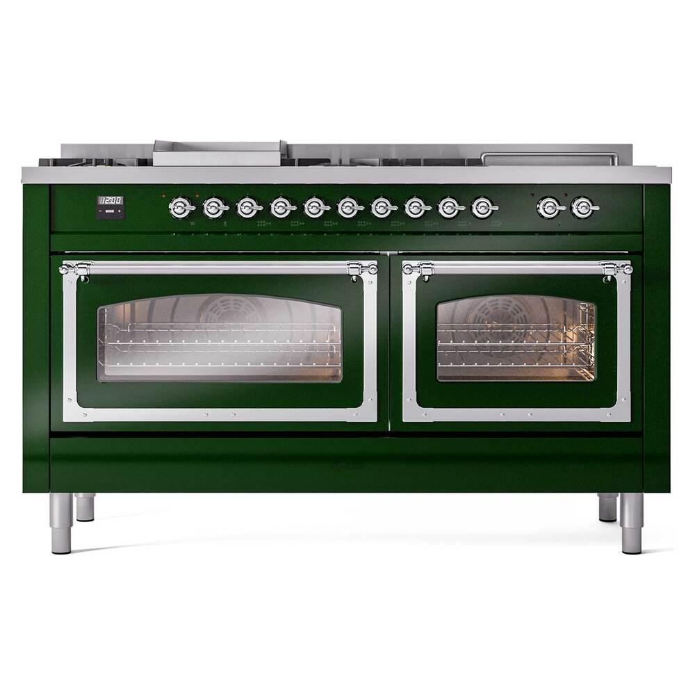 ILVE_UN60FSNMPEGCLP_Nostalgie_II_60"_Dual_Fuel_Range_front_view
