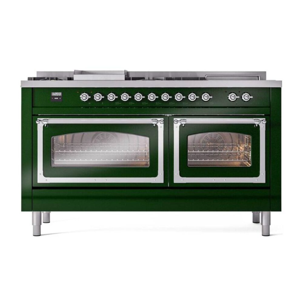 ILVE_UN60FSNMPEGC_Nostalgie_II_60"_Dual_Fuel_Range_front_view