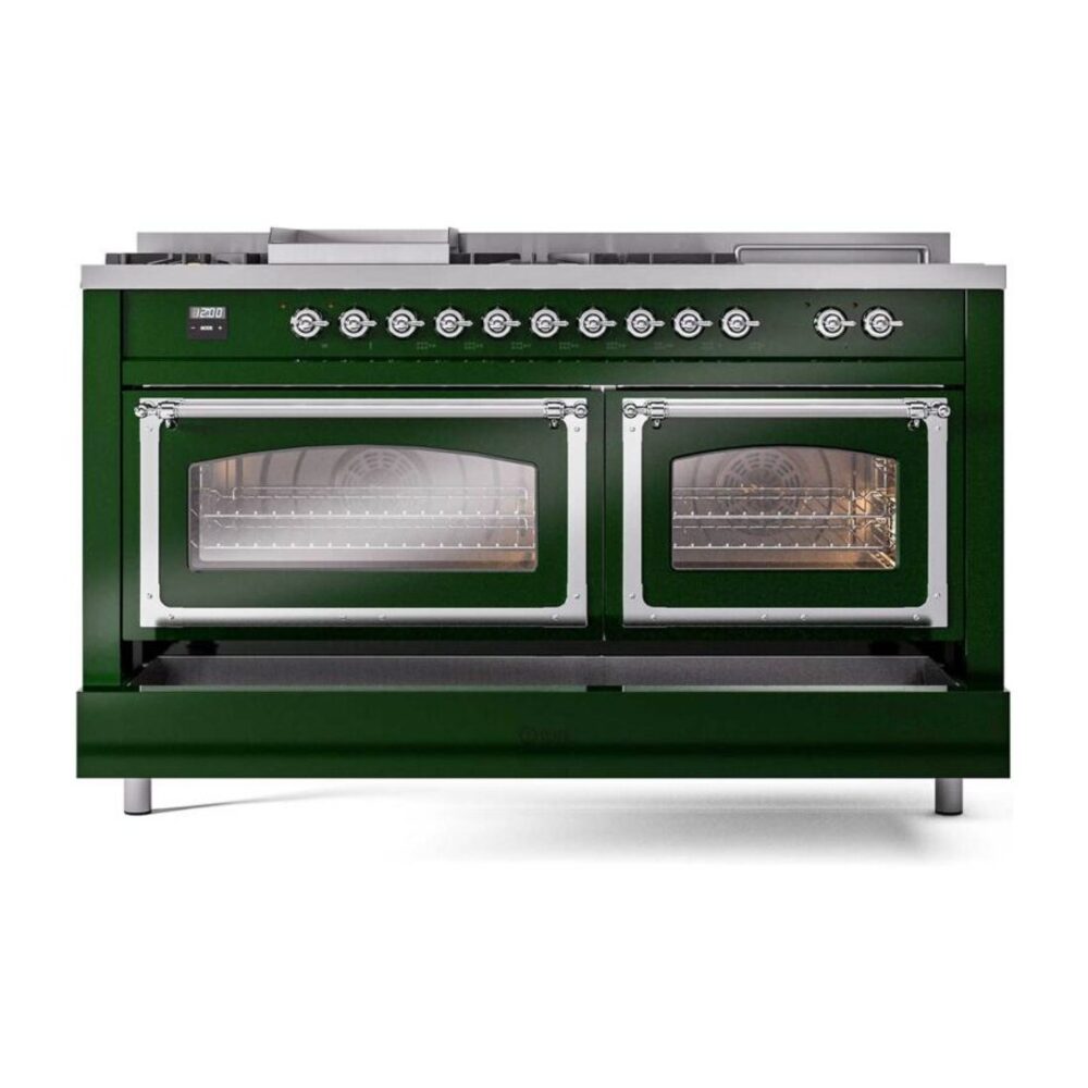 ILVE_UN60FSNMPEGC_Nostalgie_II_60"_Dual_Fuel_Range_drawer_opened