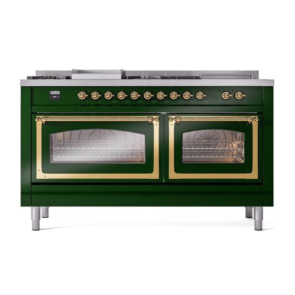 ILVE_UN60FSNMPEGGLP_Nostalgie_II_60"_Dual_Fuel_Range_front_view