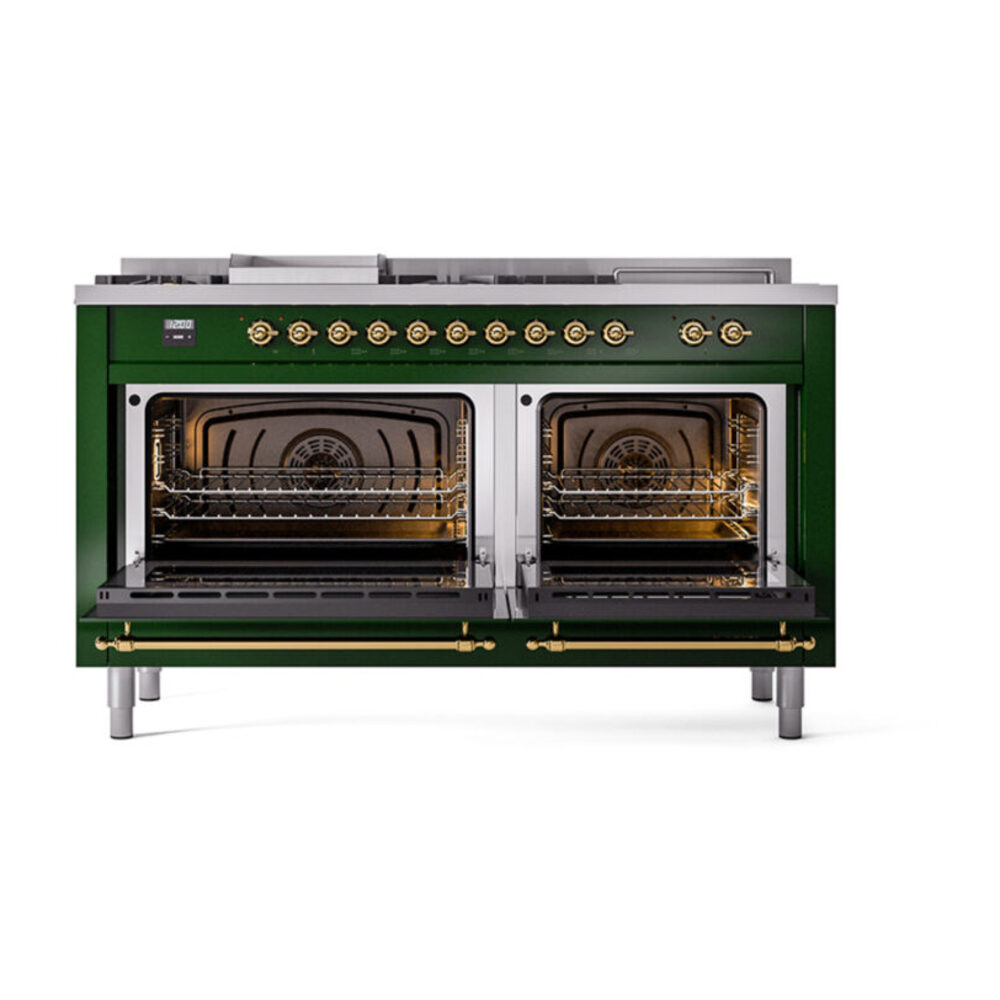 ILVE_UN60FSNMPEGGLP_Nostalgie_II_60"_Dual_Fuel_Range_oven_door_opened