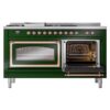 ILVE_UN60FSNMPEGPLP_Nostalgie_II_60"_Dual_Fuel_Range_side_oven_door_opened