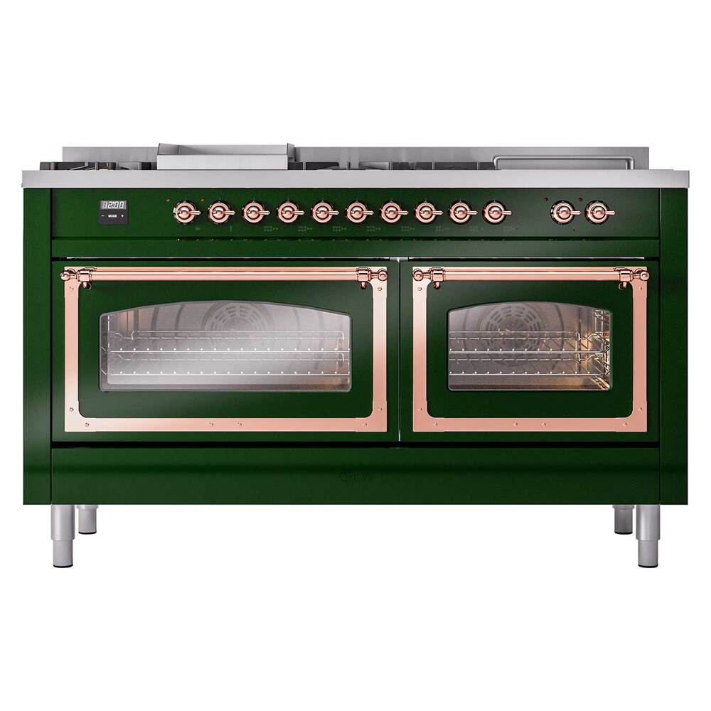 ILVE_UN60FSNMPEGP_Nostalgie_II_60"_Dual_Fuel_Range_front_view
