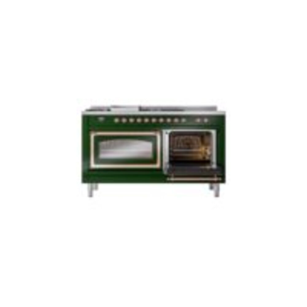 ILVE_UN60FSNMPEGP_Nostalgie_II_60"_Dual_Fuel_Range_side_oven_door_opened