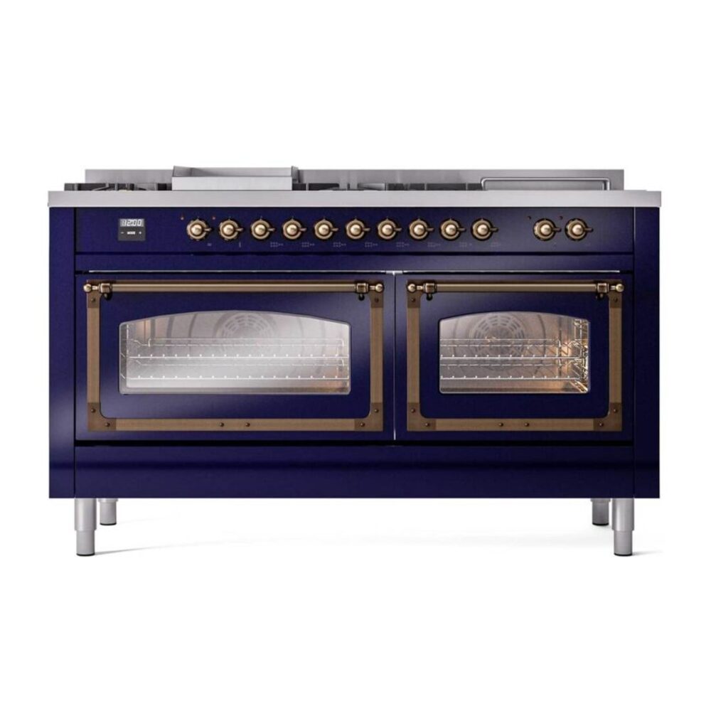 ILVE_UN60FSNMPMBBLP_Nostalgie_II_60"_Dual_Fuel_Range_front_view