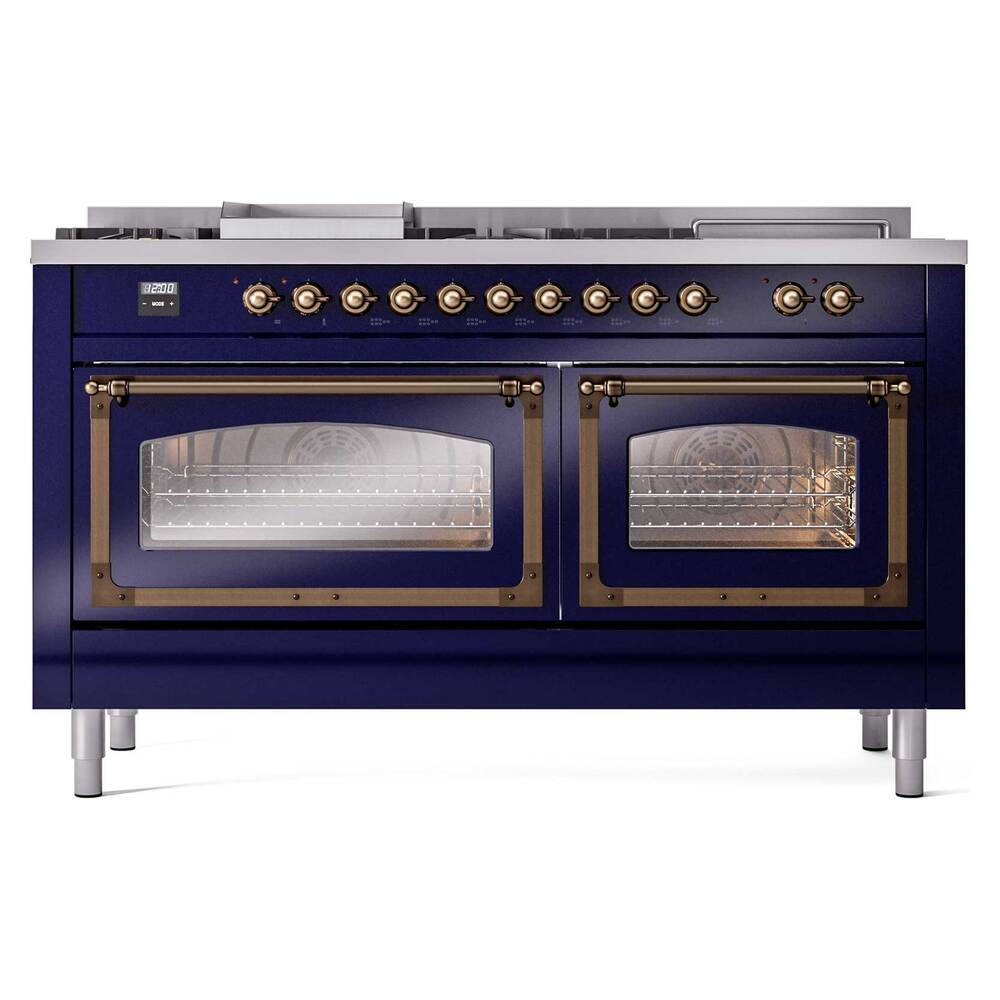 ILVE_UN60FSNMPMBBLP_Nostalgie_II_60"_Dual_Fuel_Range_front_view